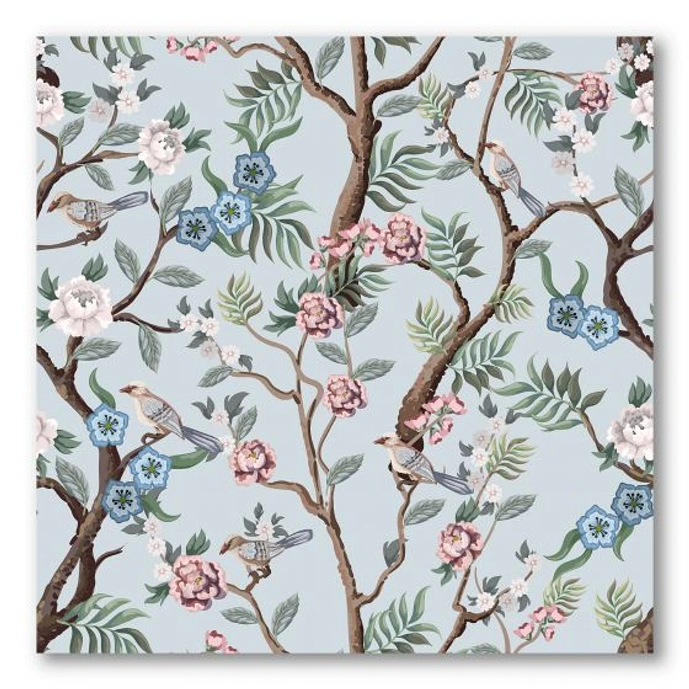 Chinoiserie with Birds and Peonies X  Wall Art