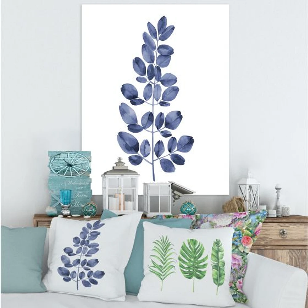 Navy Blue Eucalyptus II  Wall Art