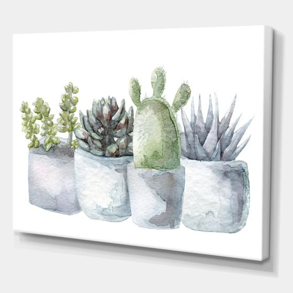 Toile « Cactus and Succulent House Plants I