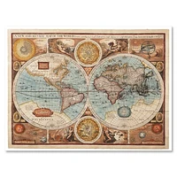 Ancient Map of The World VIII Wall Art