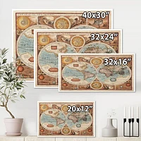 Ancient Map of The World VIII Wall Art