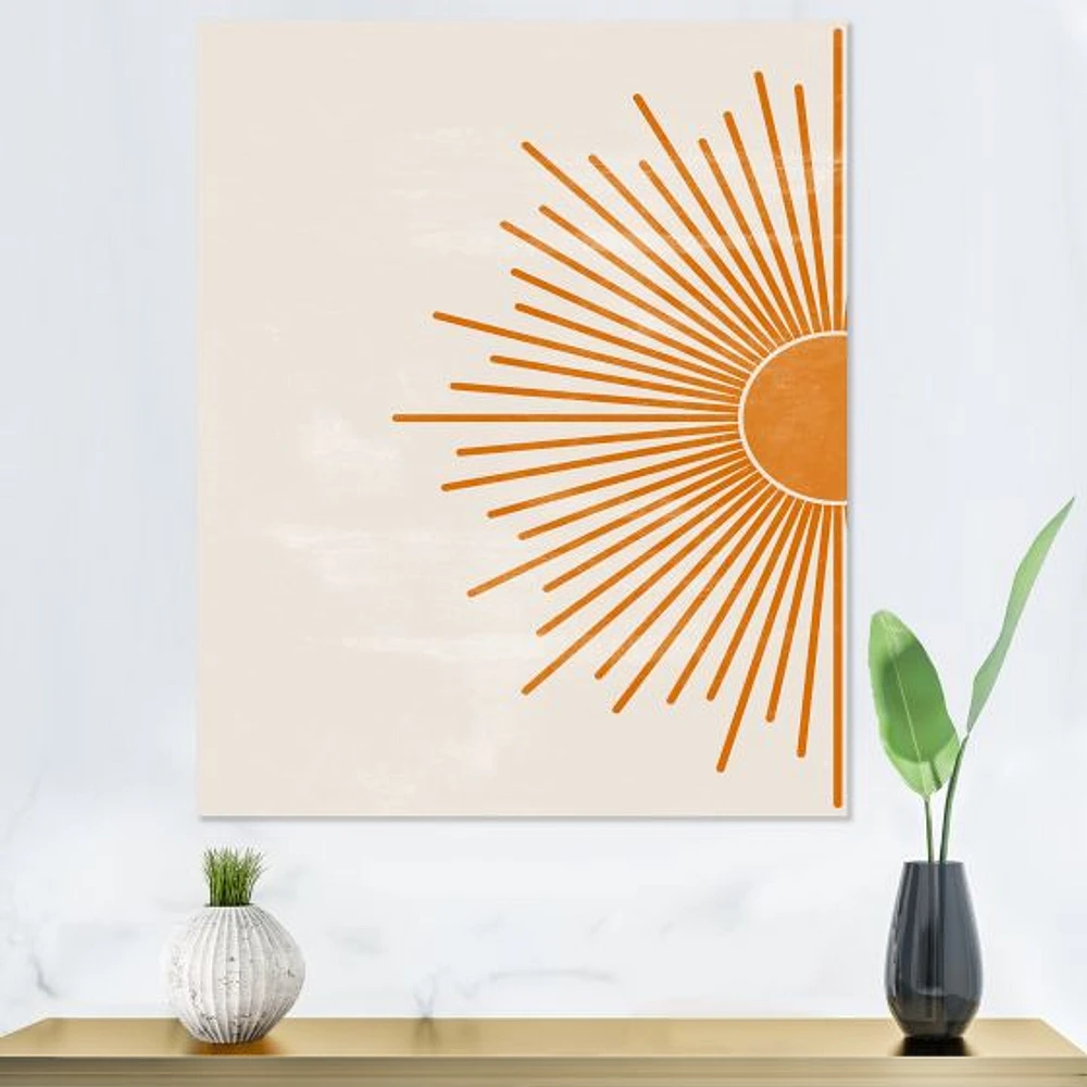 Toile imprimée « Orange Sun Print I »