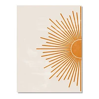 Toile imprimée « Orange Sun Print I »