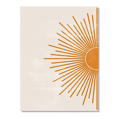 Orange Sun Print I  Canvas Wall Art