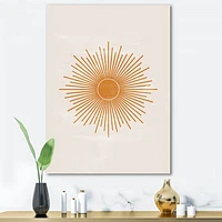 Orange Sun Print II  Wall Art