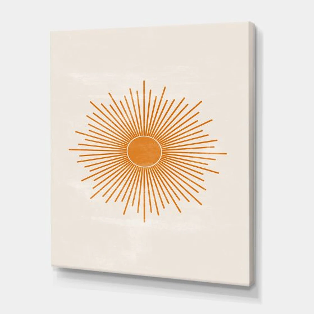 Orange Sun Print II  Wall Art