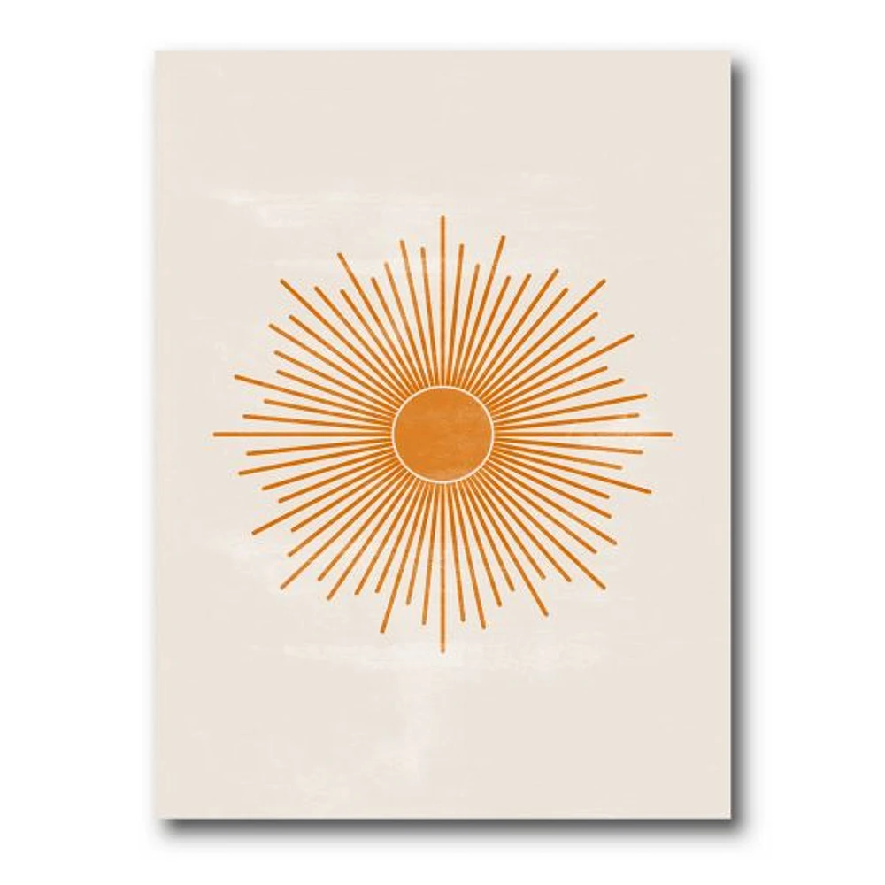 Orange Sun Print II  Wall Art