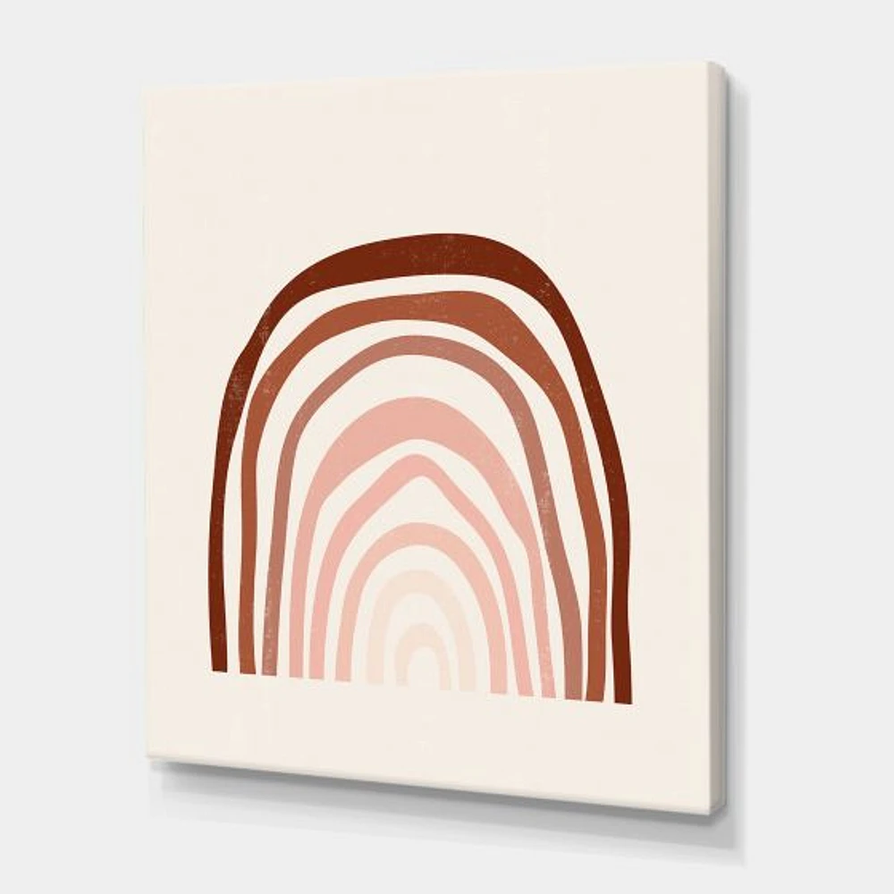 Terracotta Minimalist Boho Rainbow I  Wall Art