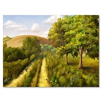 Toile « Vibrant Country Road During Summer