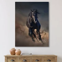 Toile « Portrait of Thoroughbred Nonius Stallion Horse I »