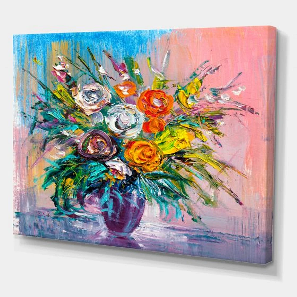 Bouquet of VIbrant Flowers  Wall Art