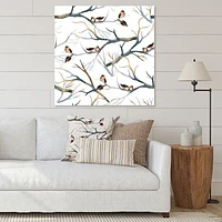 Little Birds on The Tree Branches I  Wall Art