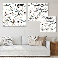 Little Birds on The Tree Branches I  Wall Art