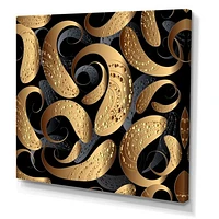 Modern Abstract Paisley  Canvas Wall Art Print