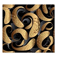 Modern Abstract Paisley  Canvas Wall Art Print