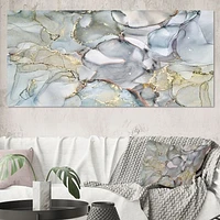 Grey Tender and Dreamy Wallpaper VII  Canvas Wall Art Print