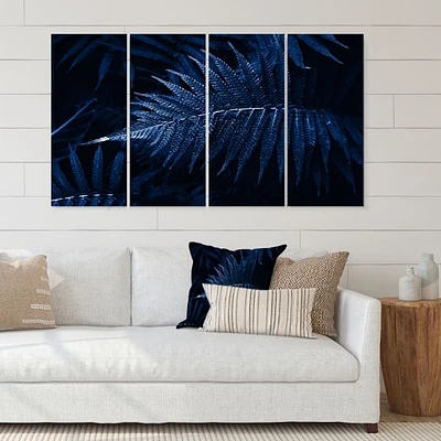 Toile imprimée 5 panneaux « Tropical Leaves The Color of Year 2020 »