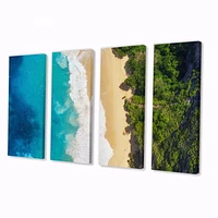 Sea and Beach Turquoise Water 5 Canvas Wall Art Print