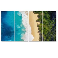 Sea and Beach Turquoise Water 5 Canvas Wall Art Print