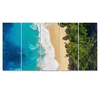Sea and Beach Turquoise Water 5 Canvas Wall Art Print