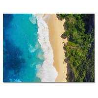 Sea and Beach Turquoise Water Canvas Wall Art Print