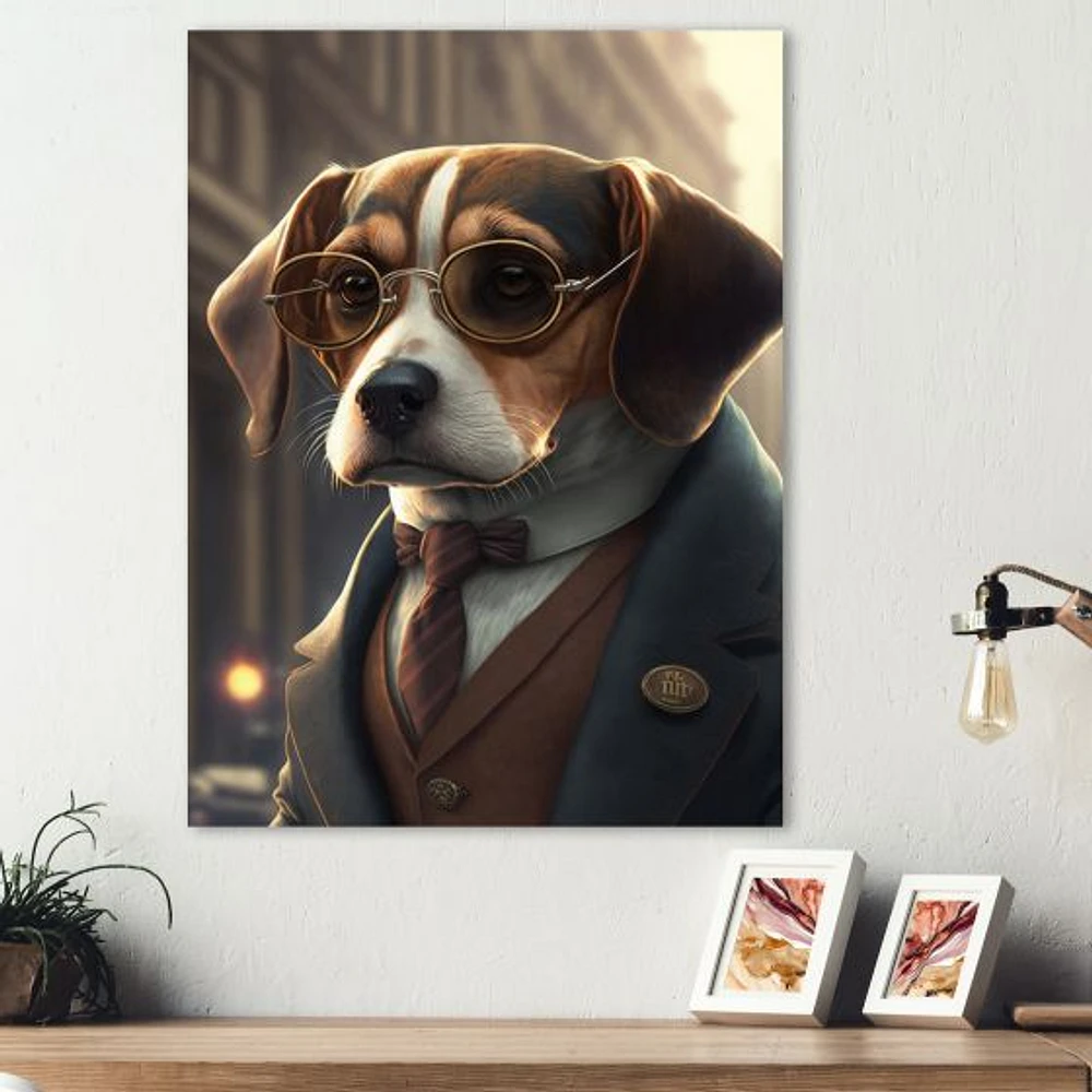 Mafia Beagle I Wall Art