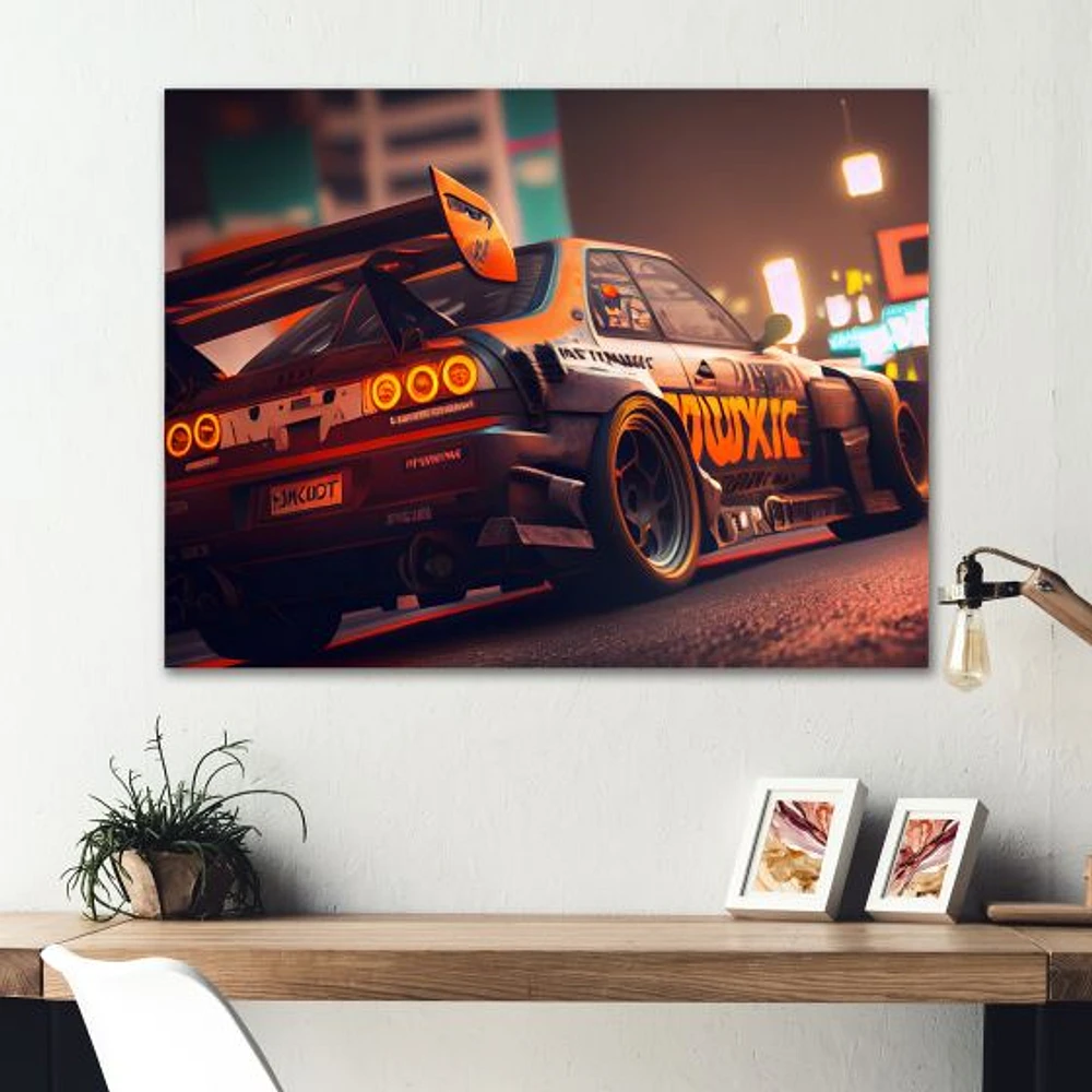 Tunning Car Drifting Tokyo V Wall Art