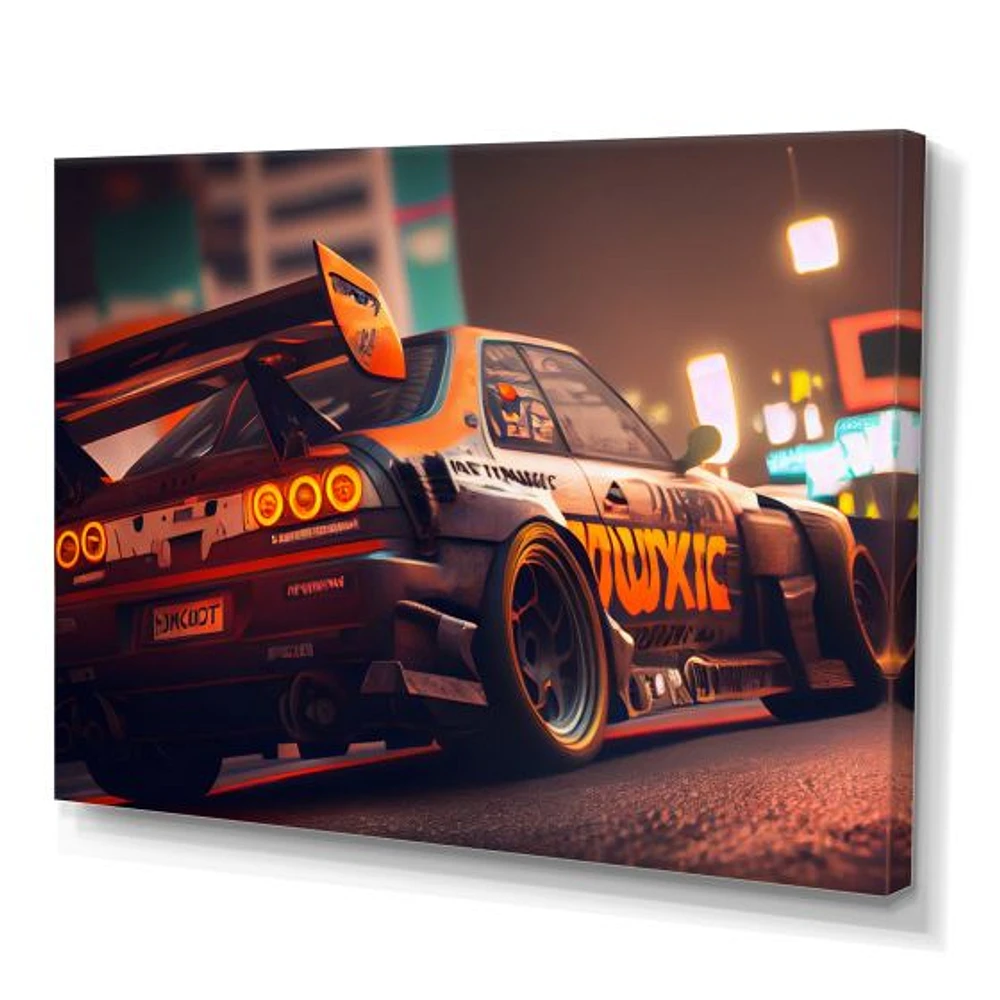 Tunning Car Drifting Tokyo V Wall Art