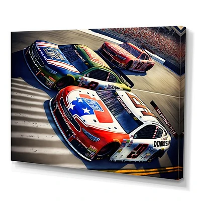 American Race Car Framed Wall Art