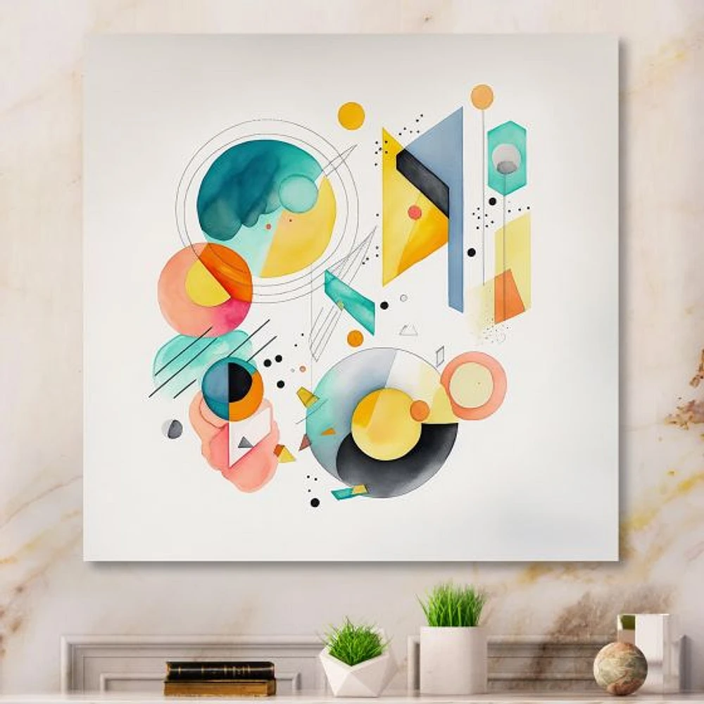 Multi-Color Circular Abstract I Wall Art