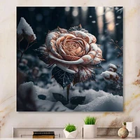 A Blooming Rose Flower Forest Wall Art