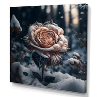 A Blooming Rose Flower Forest Wall Art