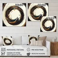 Gold Glamour Circle 1 Wall Art