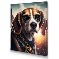 Beagle Gangster NYC Wall Art