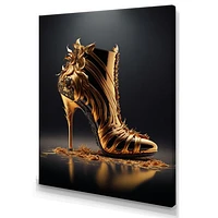 Golden Mechanic High Heel Wall Art