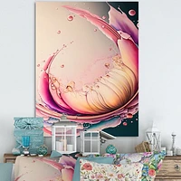 Multicolor Liquid Ink Tulip Flowers IV Wall Art