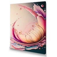 Multicolor Liquid Ink Tulip Flowers IV Wall Art