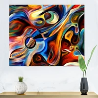 Abstract Music and Rhythm  Canvas Art Print