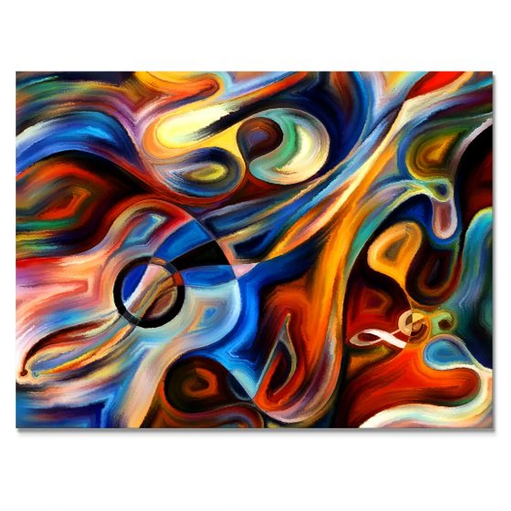 Abstract Music and Rhythm  Canvas Art Print