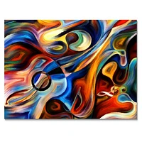 Abstract Music and Rhythm  Canvas Art Print