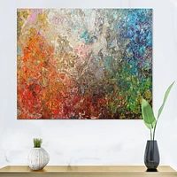 Board Stained Abstract Art  Canvas Print