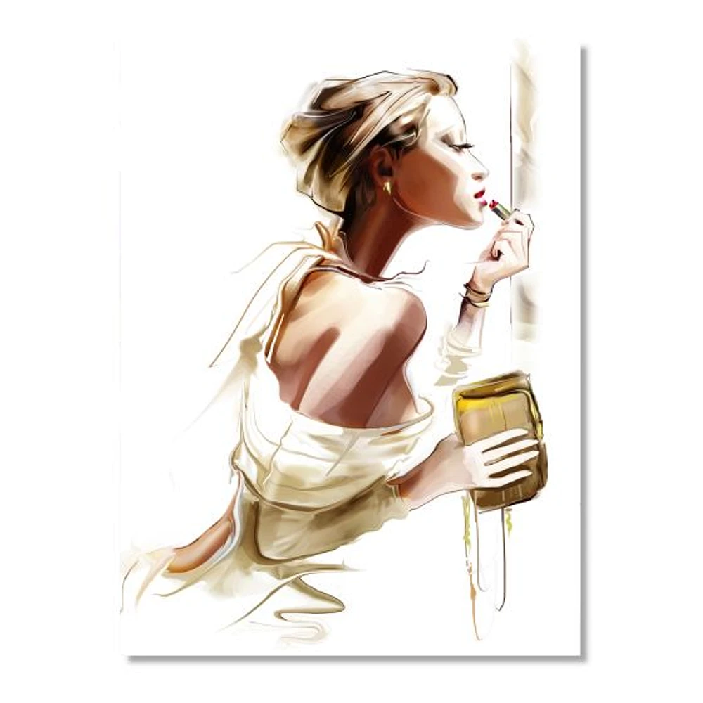 Fashion Woman  Canvas Wall Art Print