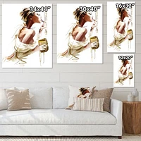 Fashion Woman  Canvas Wall Art Print