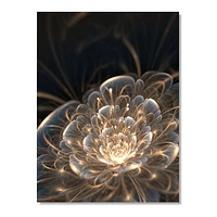 Toile imprimée « Fractal Flower with Golden Rays »