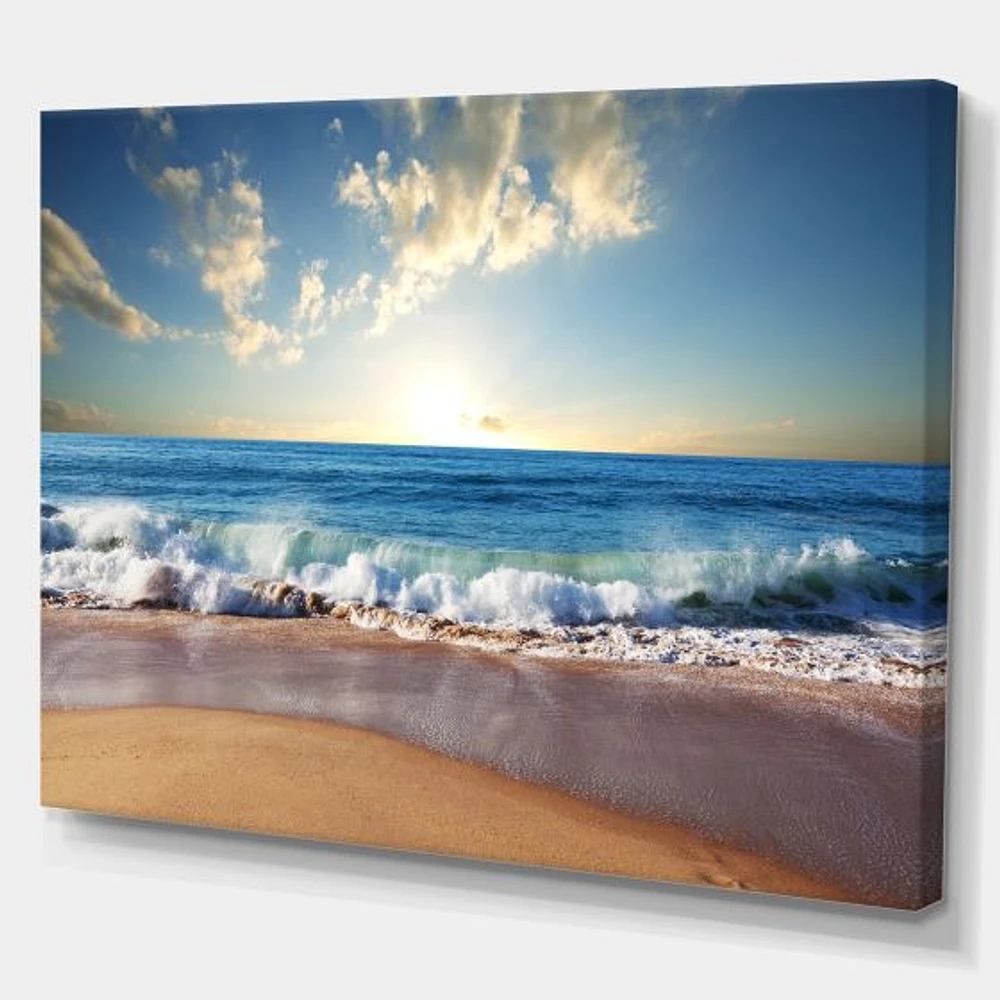 Sea Sunset  Canvas Art Print