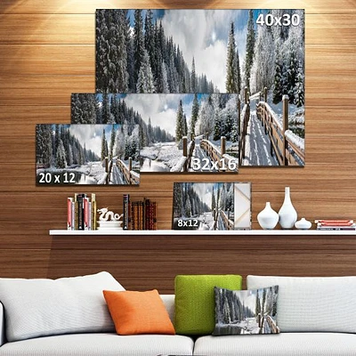 Winter Morning Panorama  Wall Art