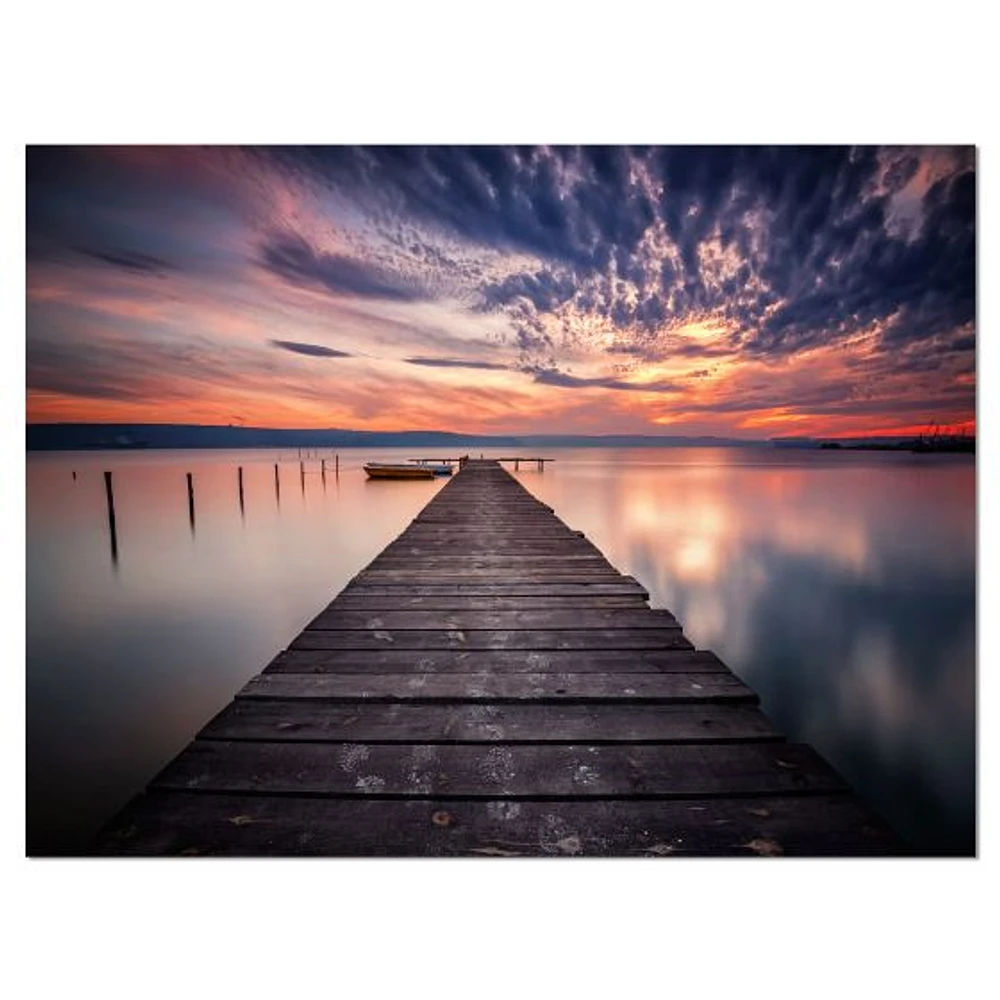 Colorful Sunset Over Lake Wall Art