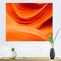 Antelope Canyon Orange Wall  Canvas Print