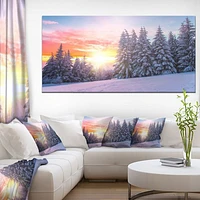 Winter Sunset Bulgaria  Wall Art