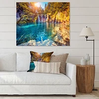 Turquoise Water and Sunny Beams Canvas Print